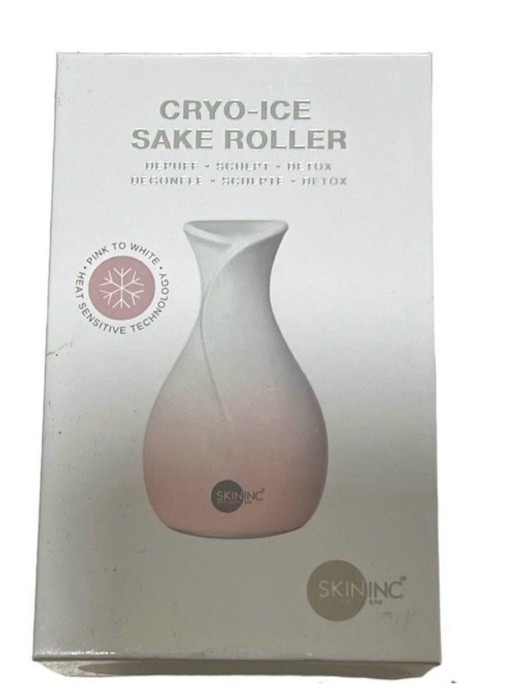 SkinInc Cryo-Ice Sake Roller Tighten Firm Facial NIB